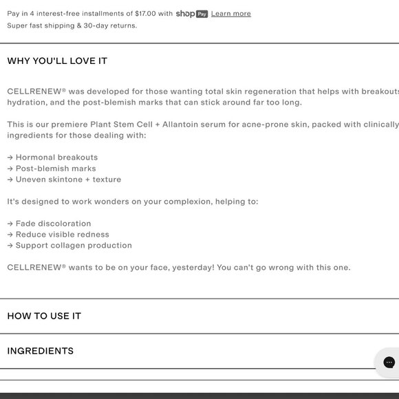 NIB Clearstem Cellrenew serum - Picture 3 of 3